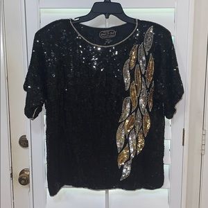 Jean for Joseph le bon 80’s sequined top